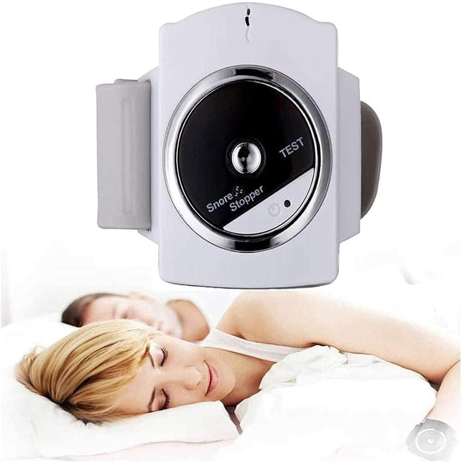 Smart Anti-Snoring Device, Bio-Sensor Stop Snoring Wristband Watch, Effective Snoring Solution, USB Charging Design, for Snore Reduction, Men Women Use