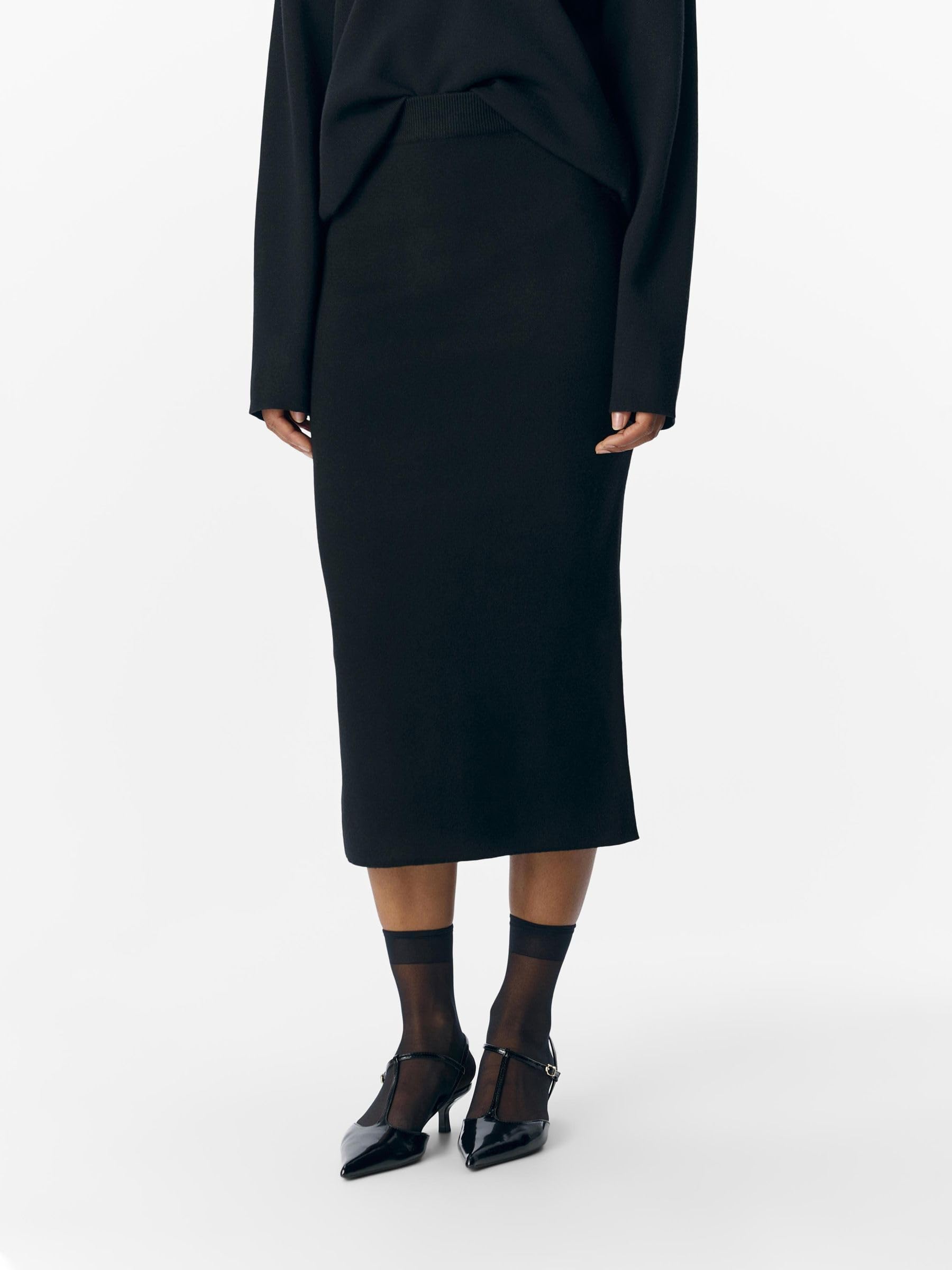 Object Objreynard HW Knit Skirt Noos Falda de Punto Mujer (Pack de 1)