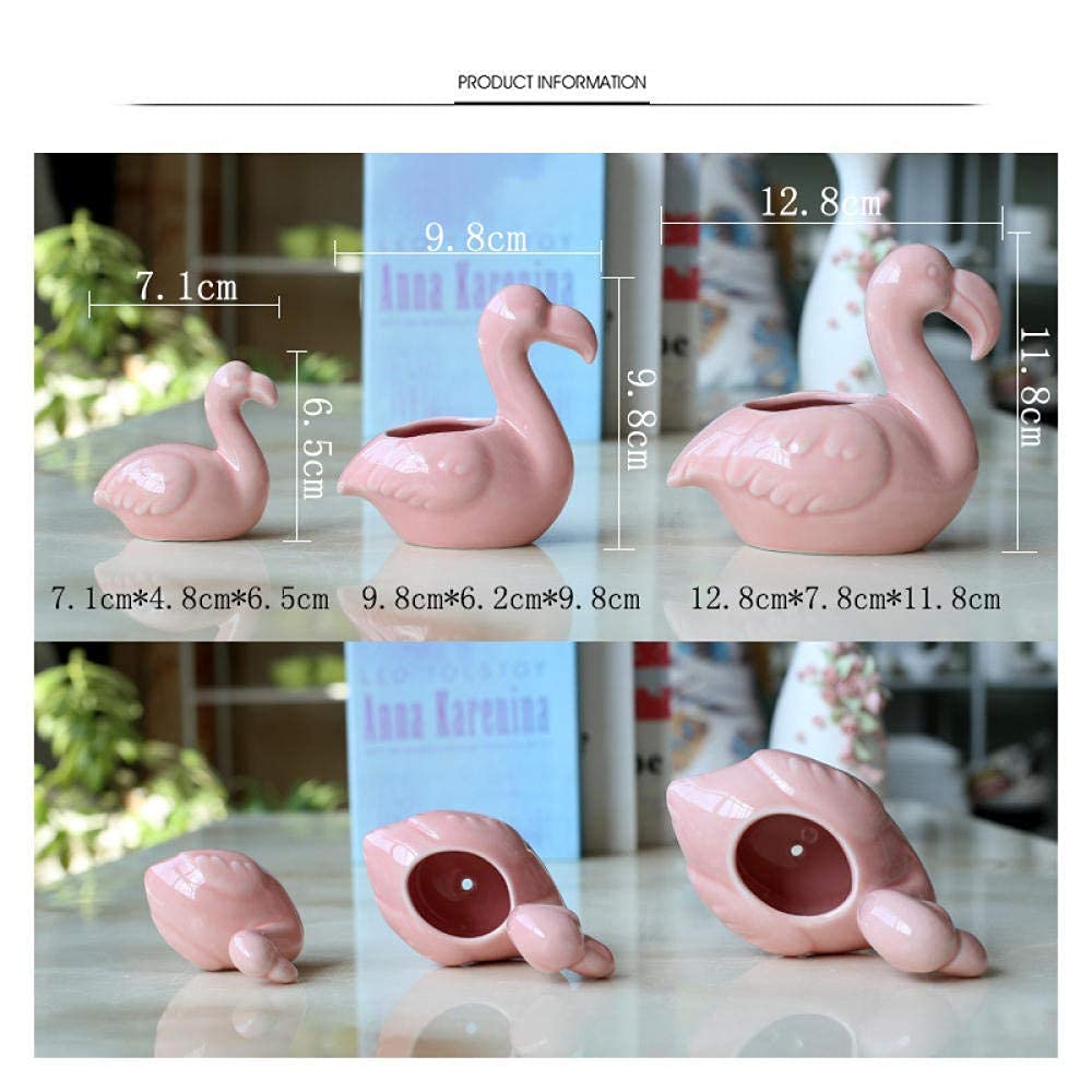 Amazon.co.jp: ホームシンプルさピンクフラミンゴ花瓶フラワーポット