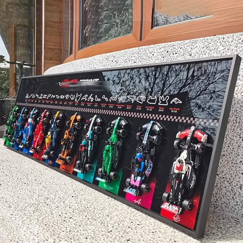 QIXINDGYH Display Wall Board for Lego 77242-77252 F1 Racing Car - Wall Mount Display Stand Art Wall Mount Frame for Racing Car Construction Kit - 40 x 120 cm (Black)