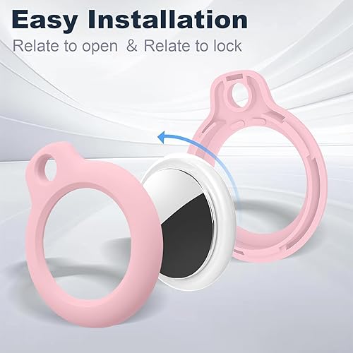 Miniatura 224 de Funda para AirTag con llavero, a prueba de golpes y antiarañazos, accesorios para localizadores GPS, para bolsos y maletas, transparente F5-Clear