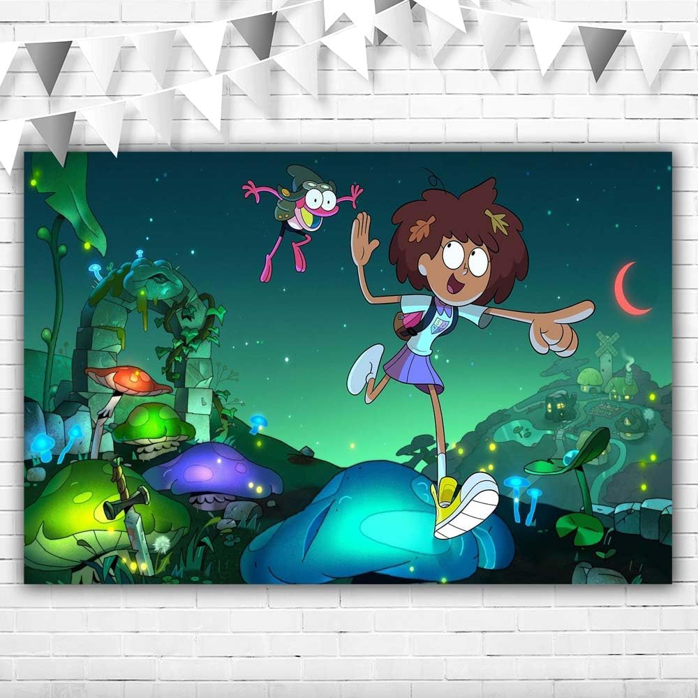 Amphibia Backdrop 5x3ft Vinyl Amphibia Birthday Party Decorations ...