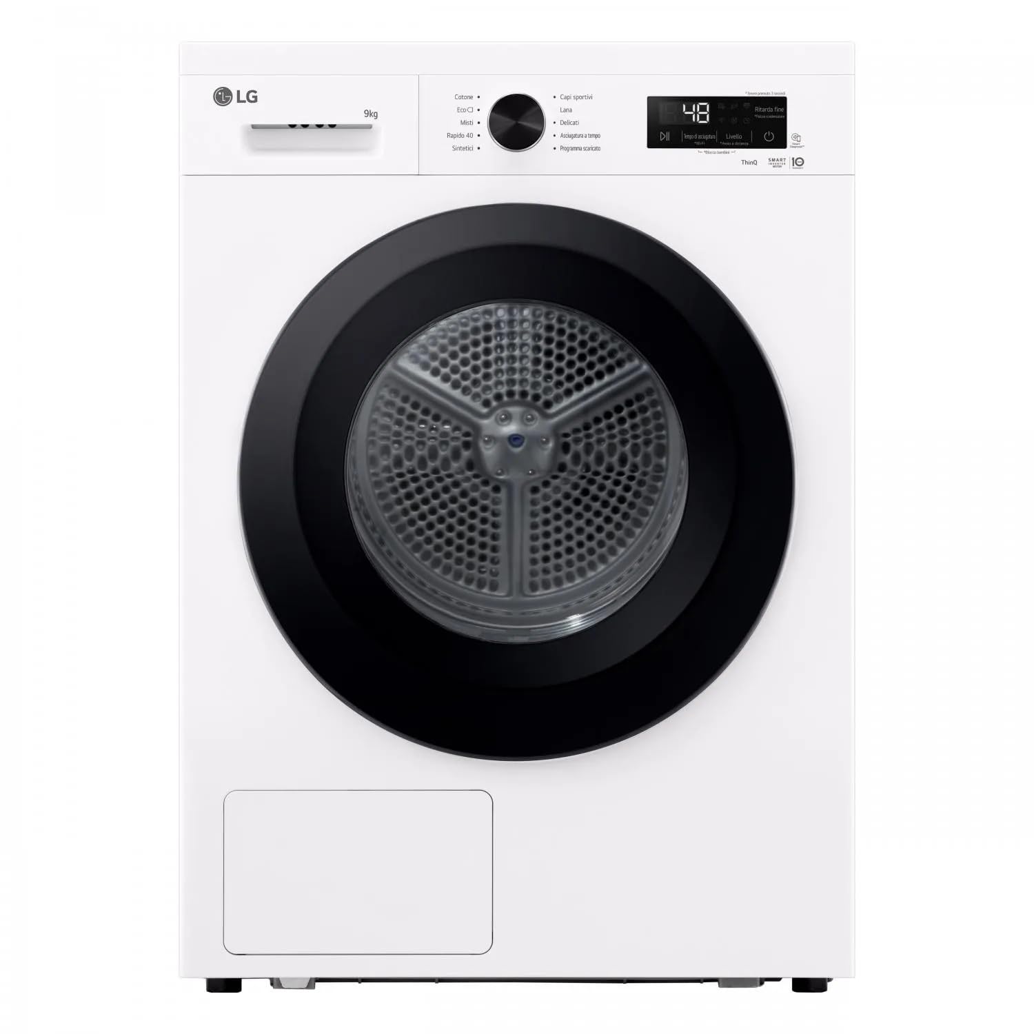 RNX1009NWK - Asciugatrice 9 Kg, con Pompa di Calore, Wifi, Classe energetica C