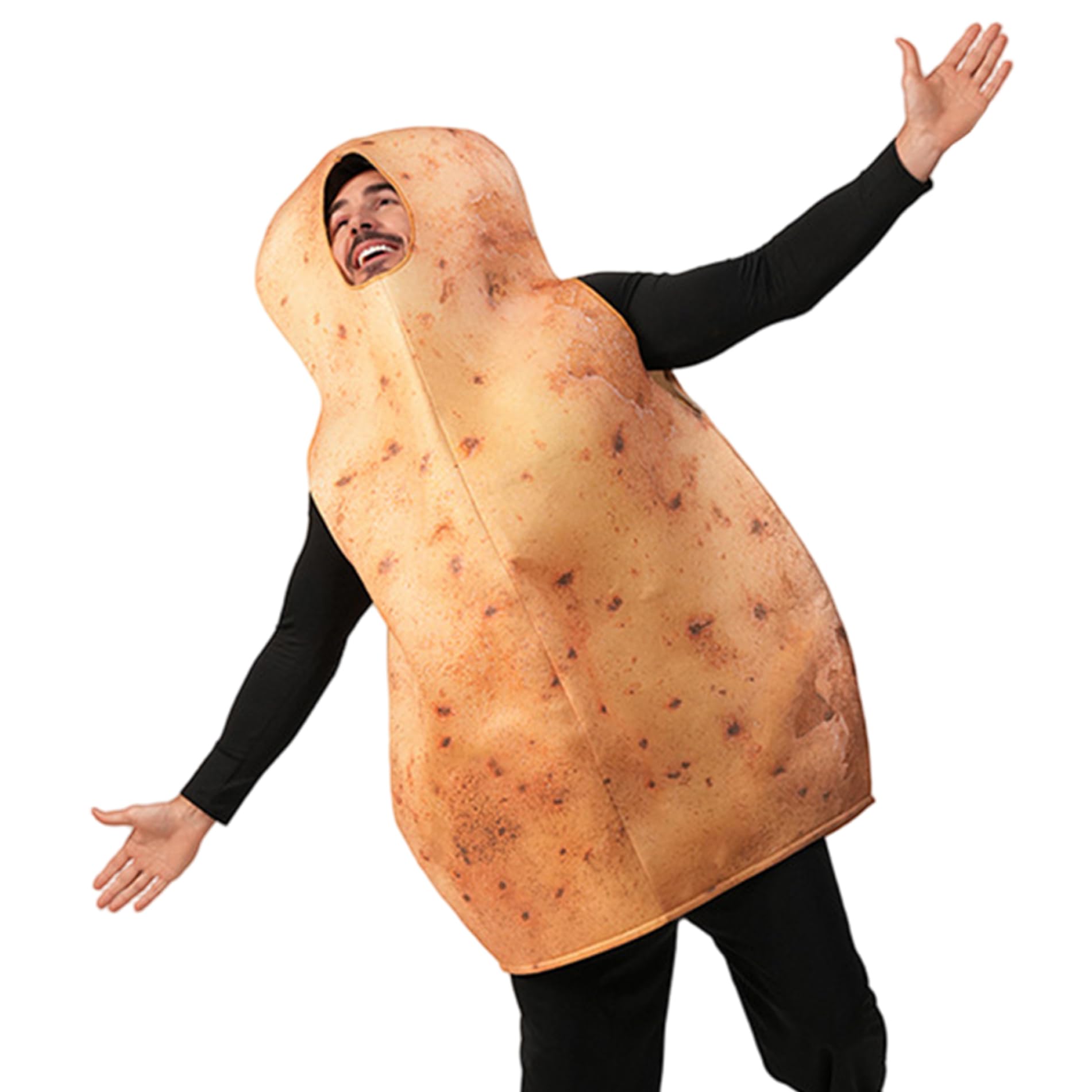 Costume da Patata, Costume da Cibo per Uomini e Donne Adulti di Halloween Gioco di Ruolo da Cibo Divertente per la Festa a Tema Cosplay Halloween Ringraziamento