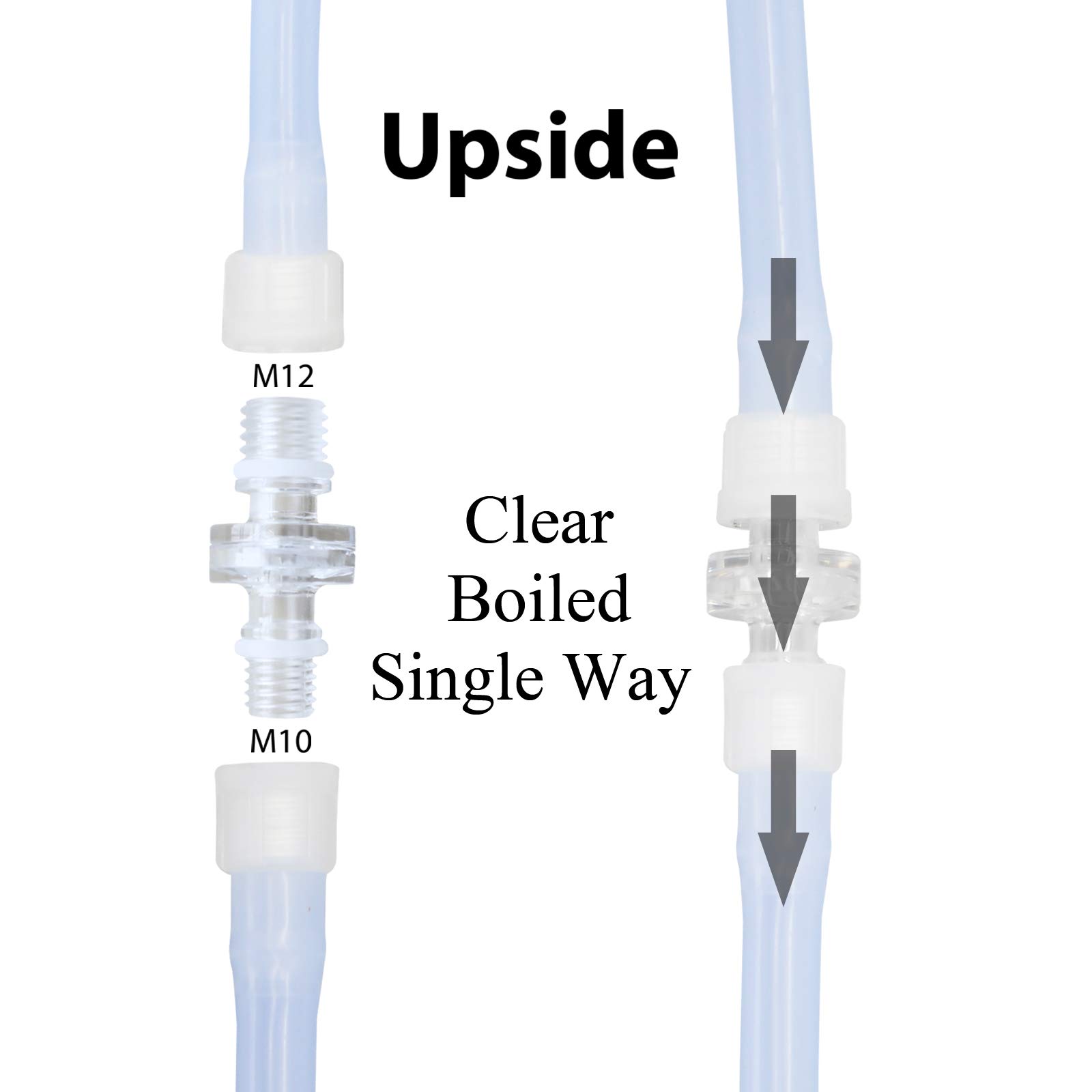 TopQuaFocus Enema Hose Replacement Silicone Enema Tube Kit, Enema