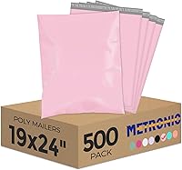 Vista 12 de Metronic Sobres grandes de polietileno de 19 x 24 pulgadas, 100 unidades, bolsas de envío fuertes y adherentes para ropa, bolsas impermeables