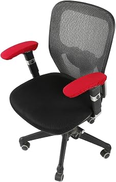 AYNEFY Office Chair Armrest Cover,Elastic Stretchable Office Chair Arm Cover Removable Computer Chair Arm Protector Office Seat Hand Rest Protector Burgundy