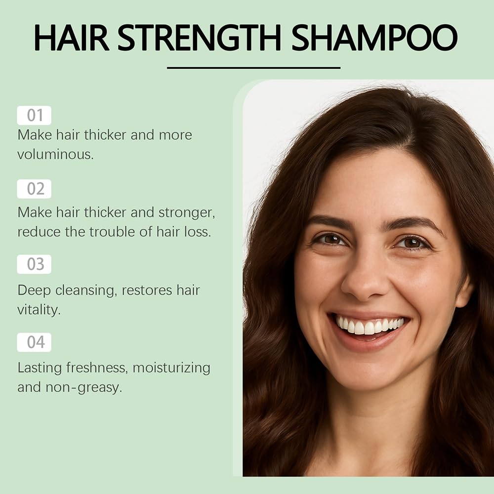 Botanic Champú hidratante fortalecedor voluminizador, limpiador suave for cabello saludable, sedoso y esponjoso(2PCS)