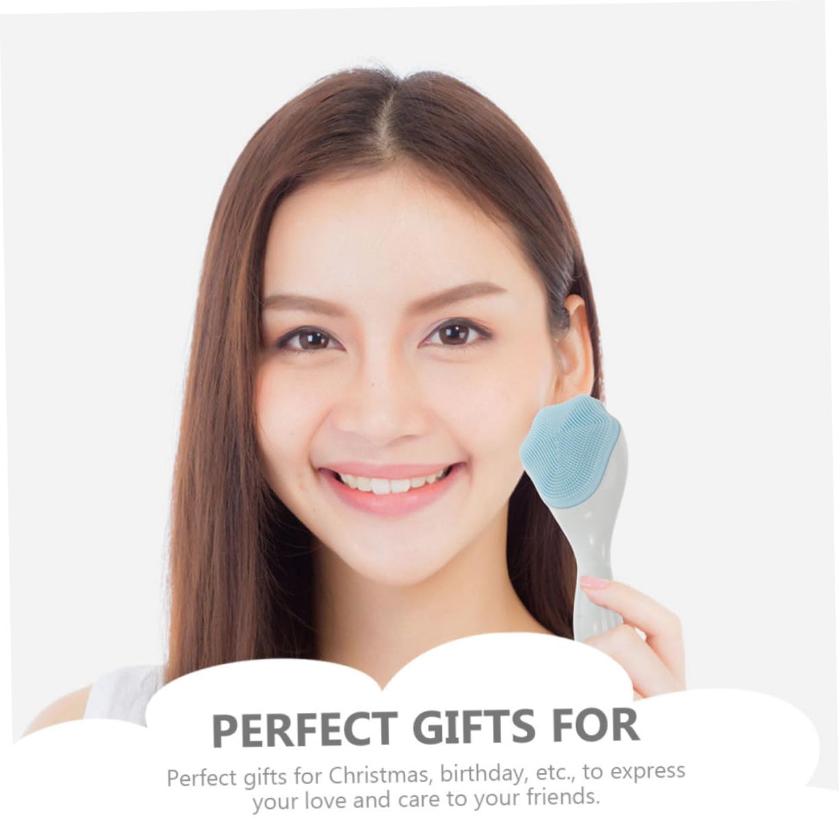 FOYTOKI 2pcs Manual Facial Cleansing Brush Deep Pore Facial Cleansing Silicone Face Scrubber Gentle Massage for Face