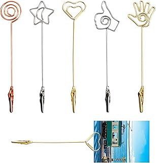 5PCS Clips for Joints, Place Card Holders, Multi-Functional Picture Holders for Tables, Metal Matchstick