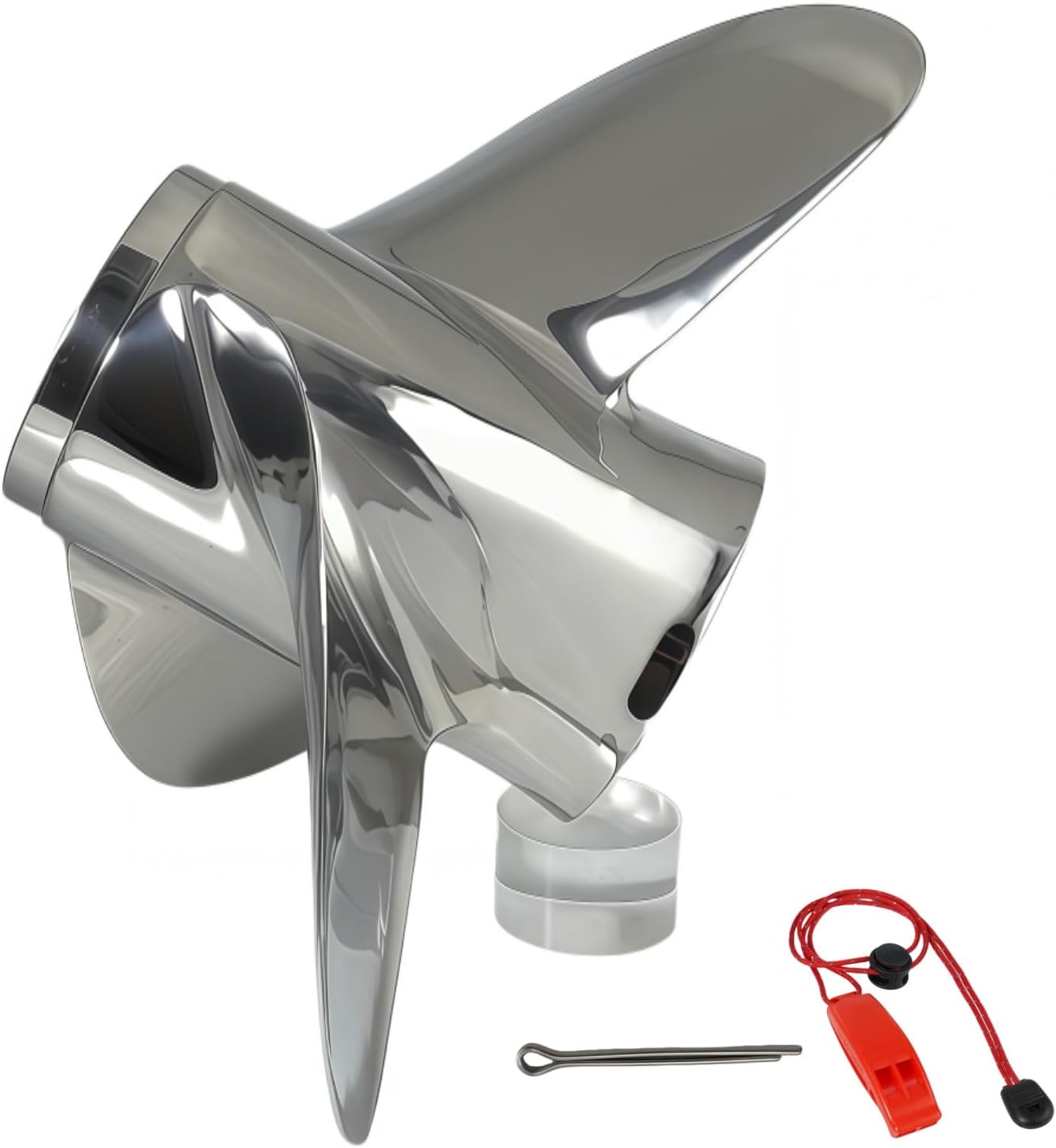 13x19 for Yamaha 50HP,60HP,70HP,75HP,80HP,85HP,90HP,100HP,115HP,130HP Stainless Steel Outboard Propeller,15 Spline Tooth,RH