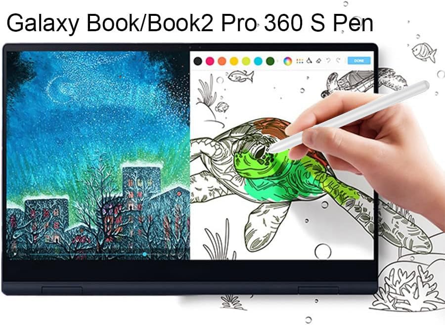 Galaxy Book Pro 360 S Pen Replacement for Samsung Galaxy Book Pro 360, Book 2 Pro 360, Book3 360, Book3 Pro 360 Stylus Pen (Without Bluetooth) for 2-in-1 Laptop, 13.3