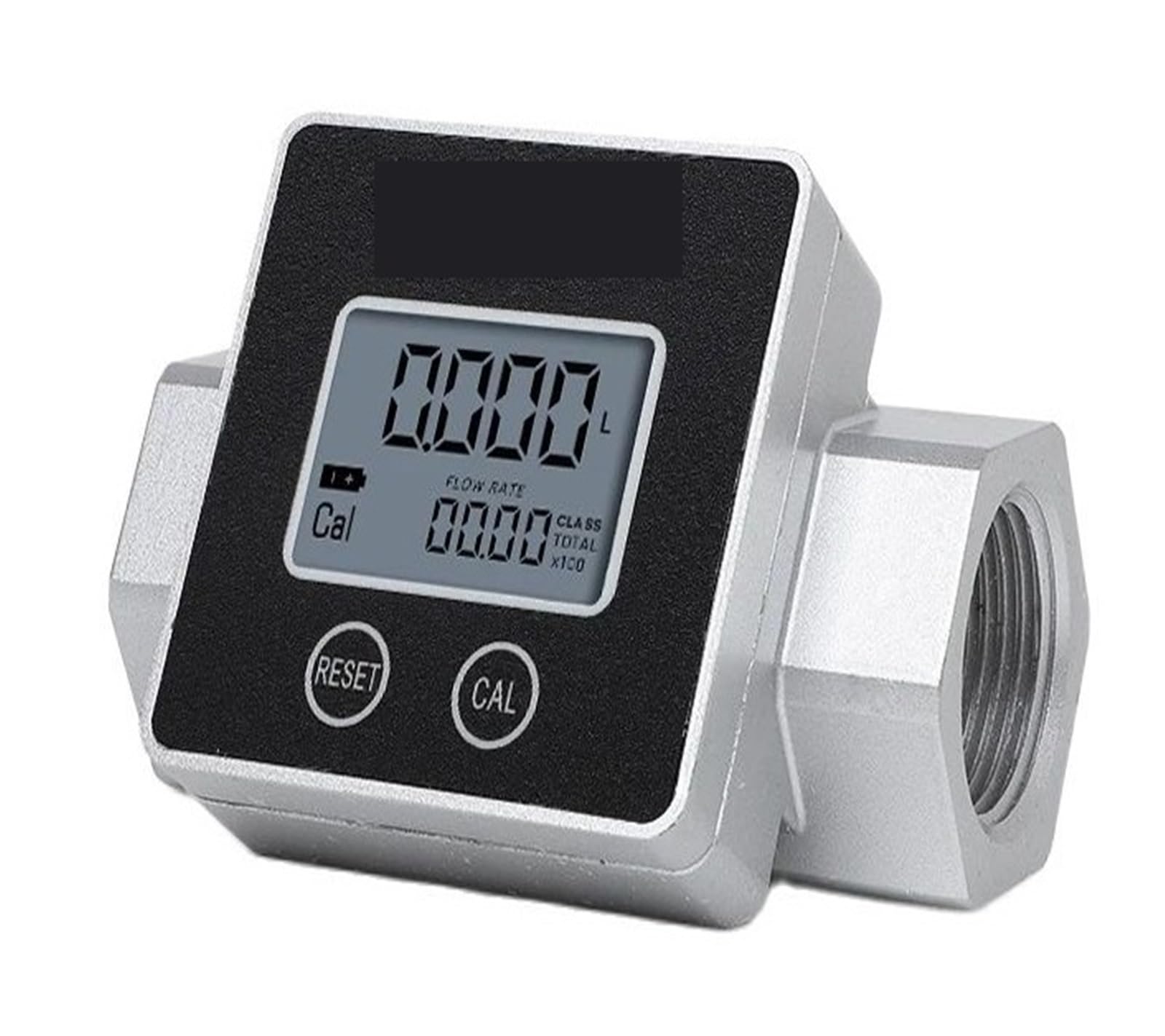 ZIDRMTKVK Electronic Digital Display Flowmeter K24 Stainless Steel Flow Meter Sensor(DN25 1inch alloy)