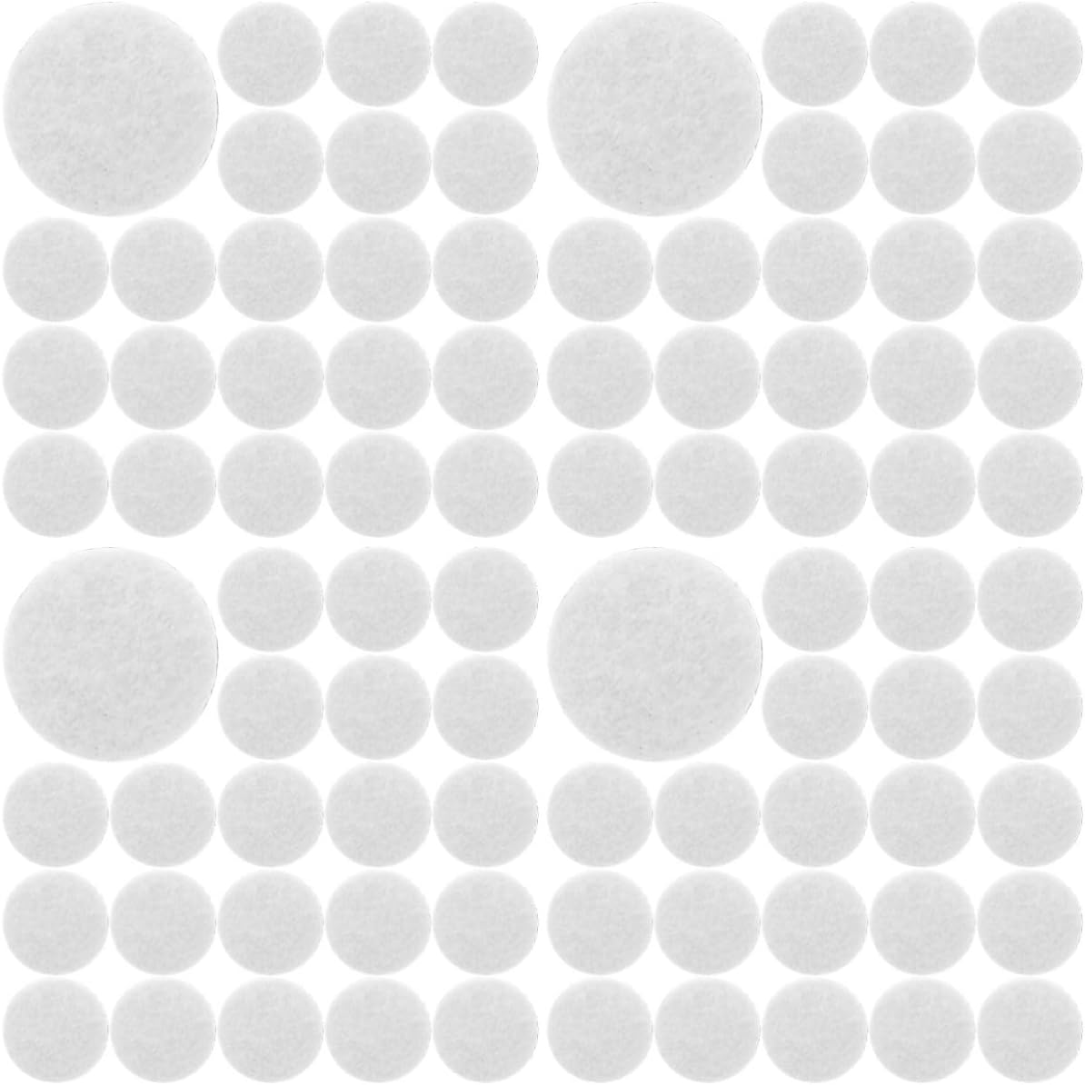 Lurrose 2000pcs Self-Adhesive Felt Circles Pads for Crafts DIY Decorative Felt