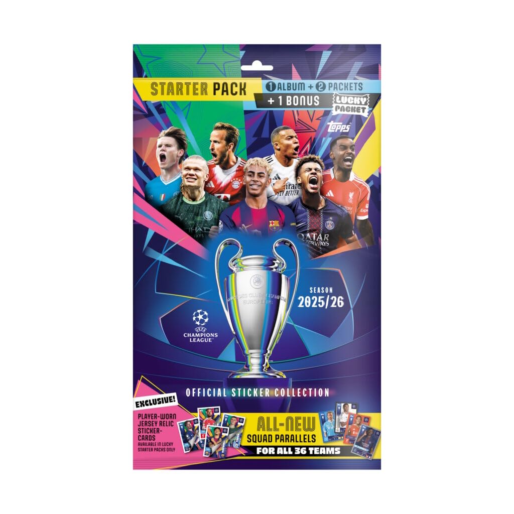 Topps UEFA Champions League 2025/26 Official Stickers Collection Starter pack