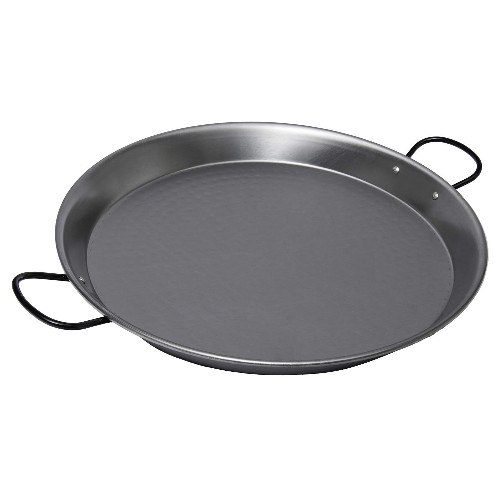 Vaello Campos Silver La Valenciana Polished Steel Paella Pan 46Cm