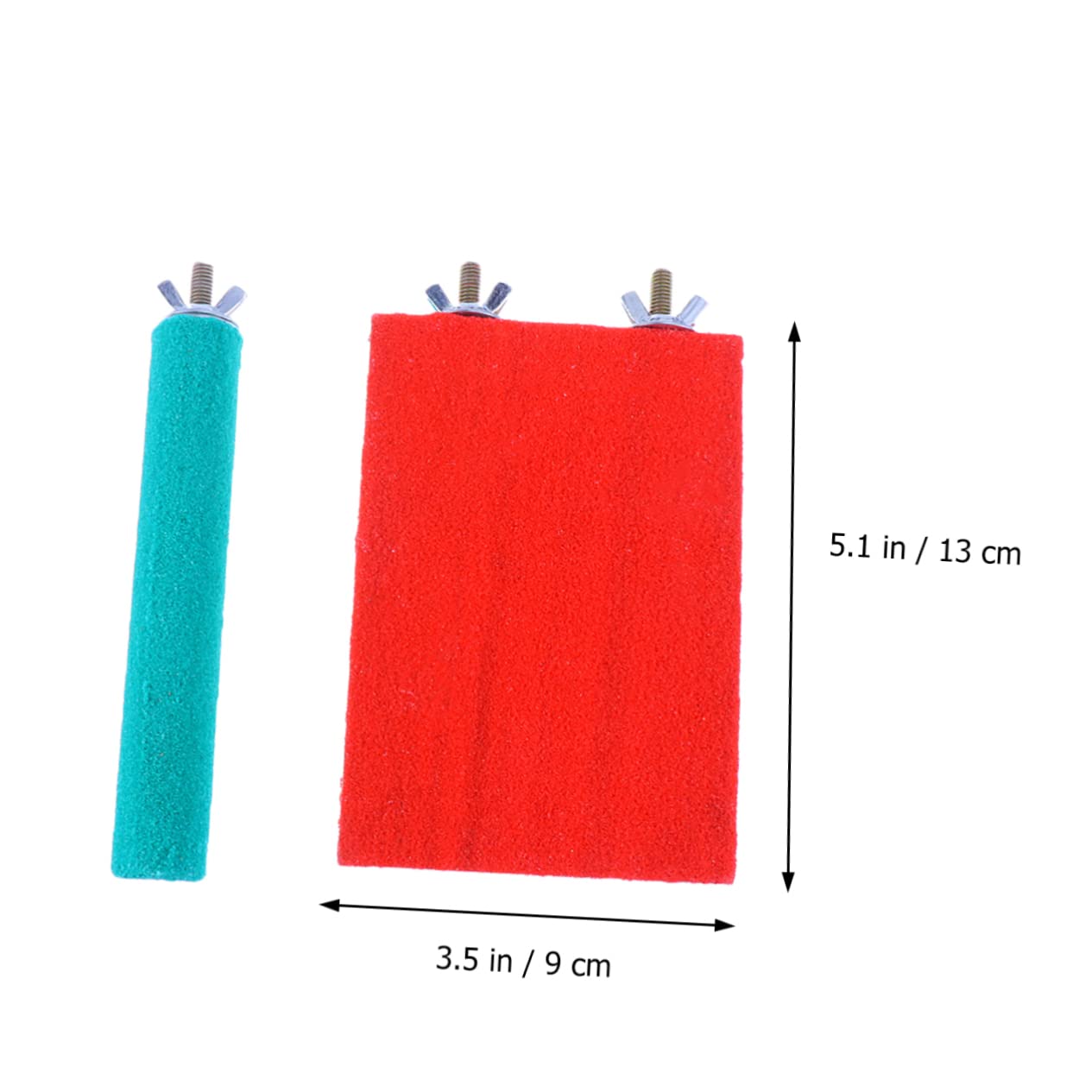 POPETPOP 3sets Per Per Manto e Barre Per La Rettifica Unghie Per Pappagalli e Piccole Creature Accessori Per Colore Casual