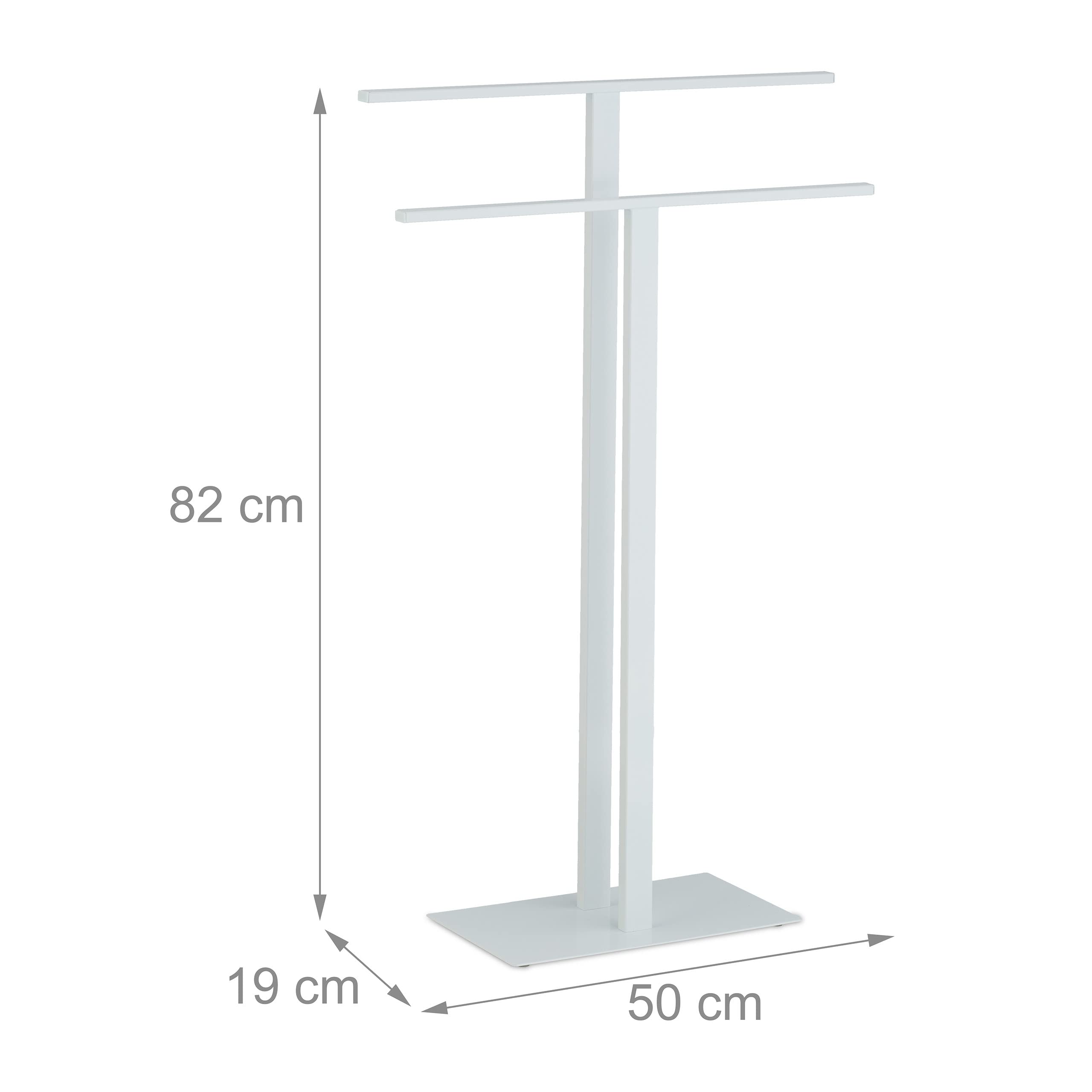 Saqu Lodge handdoekrek met 2 stangen 60x12x2,2cm gunmetal