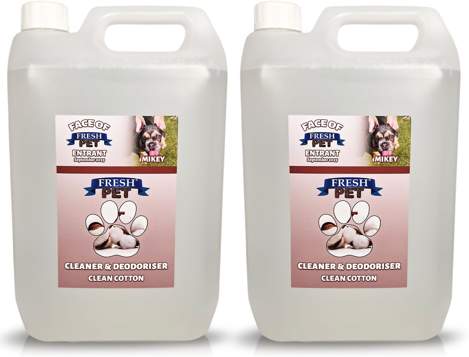 FRESH PET URINE SMELL ODOUR REMOVER 2 x 5L - TRADE Chem (CLEAN COTTON)