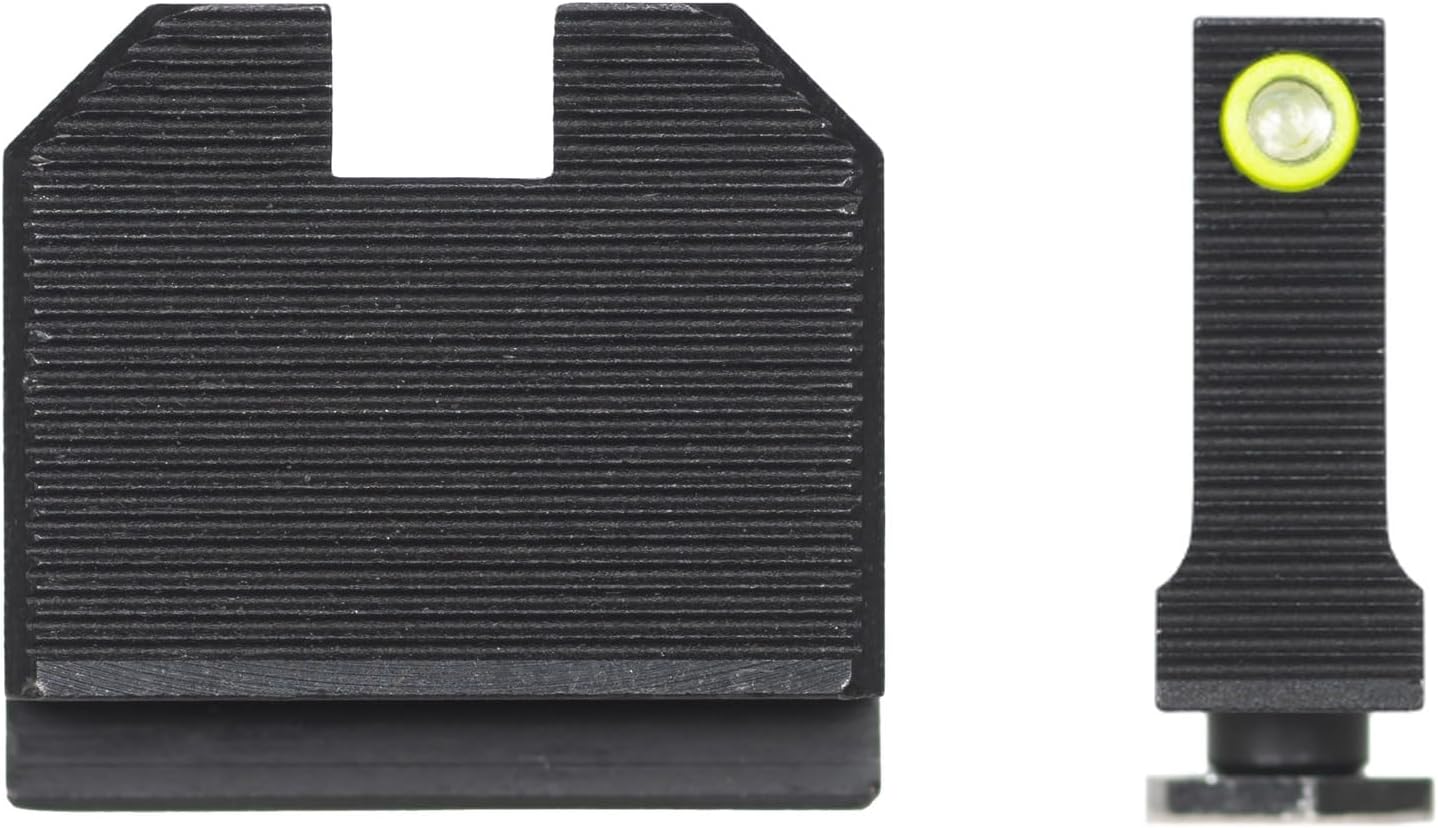 Night Fision Optics Ready Stealth .465-.472 Night Sight Set Compatible with Glock 43/43X/43X MOS with RMRcc