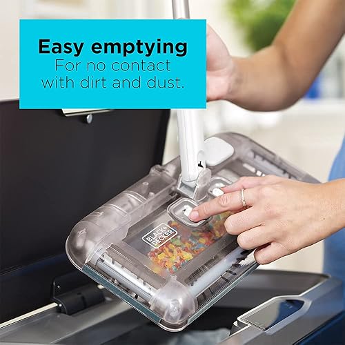 Miniatura 5 de BLACK+DECKER HFS115J10 Barredora de piso de litio de 30 min, barredora de piso de litio, polvo blanco