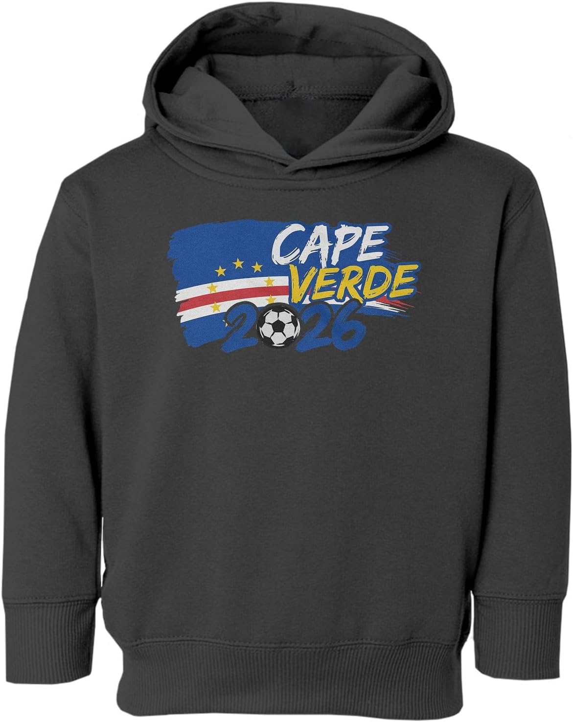 Cape Verde Flag Logo Style Inspired - 2026 Soccer Fans Toddler Hooded Sweatshirt