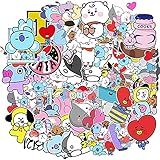 Fantasyon BTS 防弾少年団 シール 防水 セットスーツケースステッカー お気に入りのスーツケース 自転車 ヘルメット パソコン ギター 携帯 ノート 50枚 セット