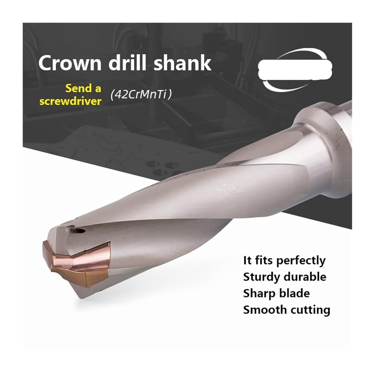 1PCS 3D/5D/7D/10D Internal Cooling Carbide Bit Non-standard Diameter 30-32.0mm HD Crown Drill Twist Fast Processing Speed(HD F33 SD31.0,7D)