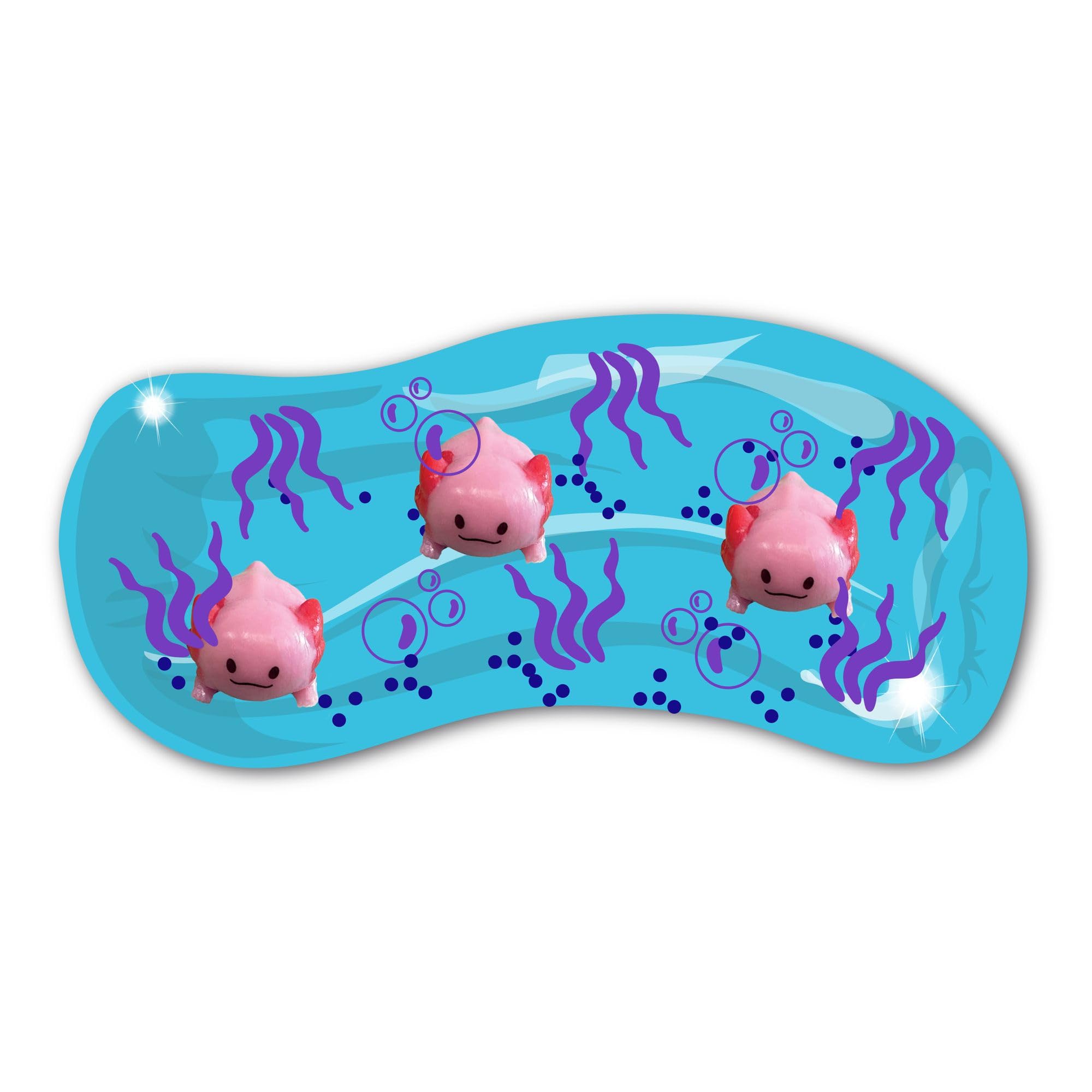 Axolotl from Deluxebase. Water Snake Fidget Toys for Stress & Anxiety Relief, Sensory Toy for Kids & Adults, Ideal for Autism and Party Favours.