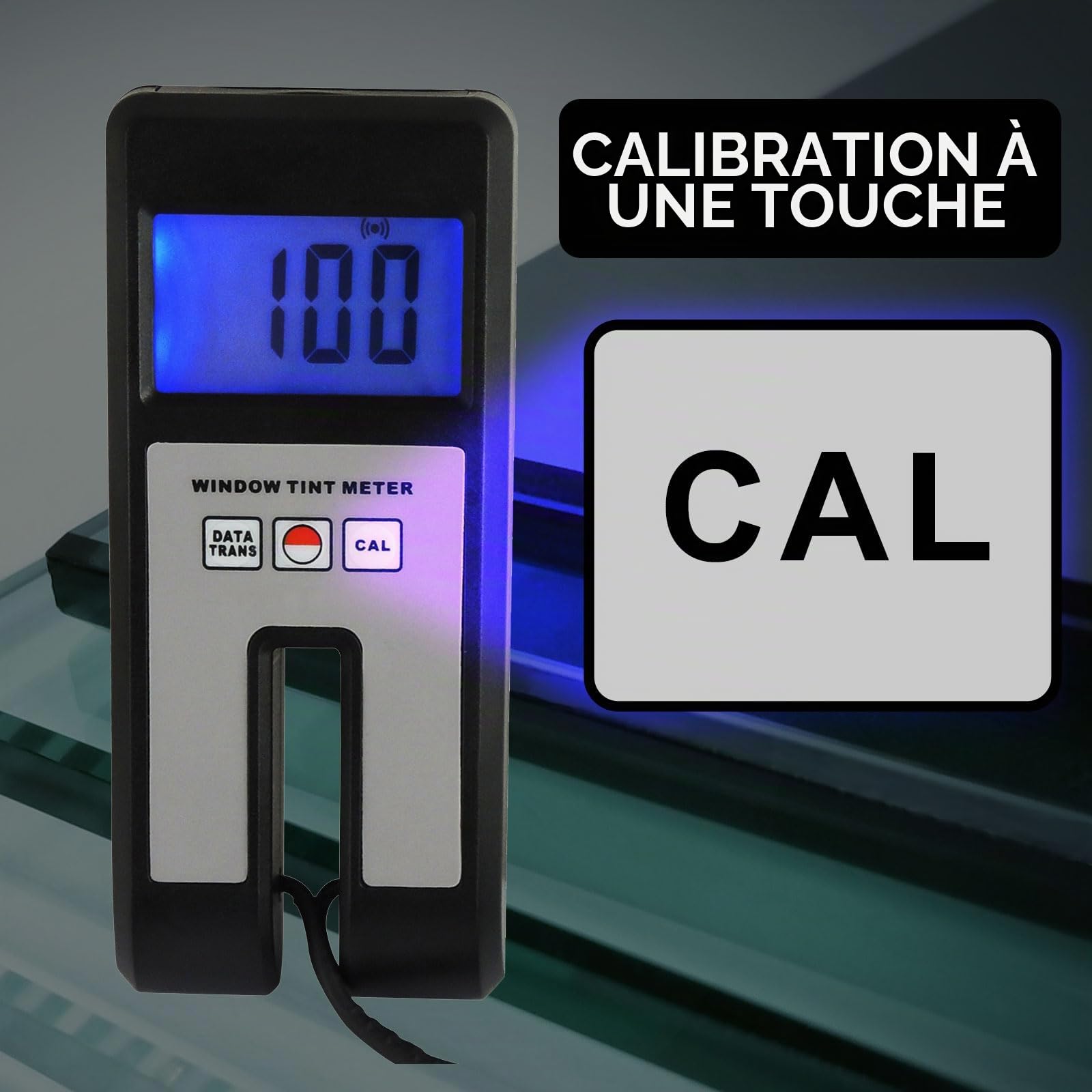 Testeur De Teinte De Vitre De Voiture NuméRique Testeur Solaire Portable Testeur De Transmission De LumièRe Visuelle Testeur De Verre Filmé Testeur De Rejet Uv Ir Testeur De Spectre