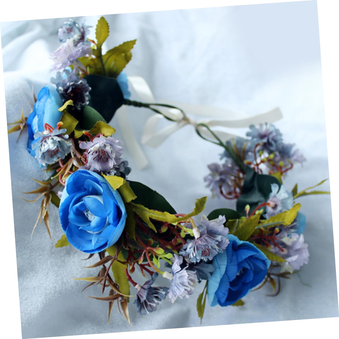 FRCOLOR 3piezas Diadema Floral Para Bodas y Adorno De Cabello y Flores Artificiales Para Sesiones De