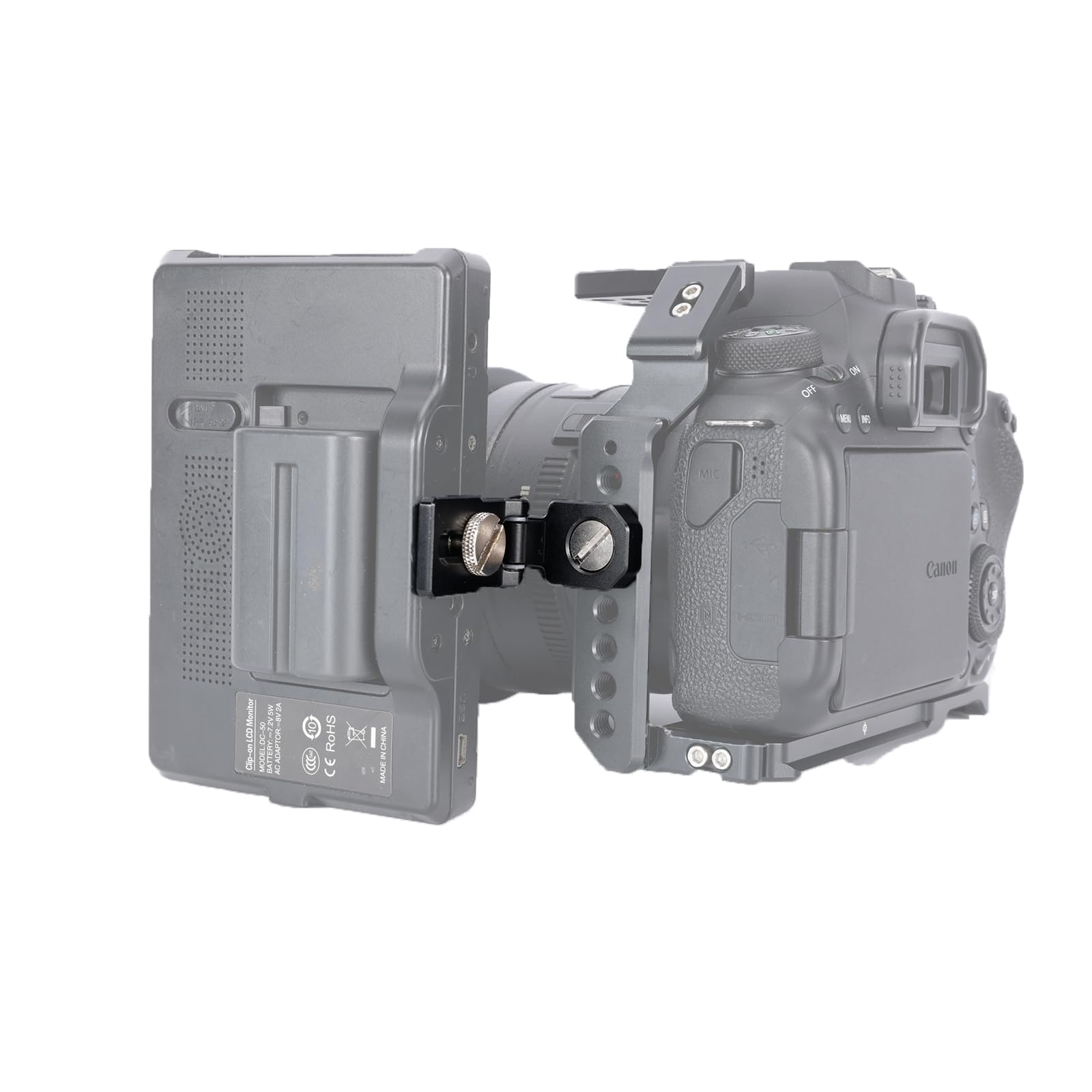 NICEYRIG Mini składany adapter do montażu uchylnego 180° z bolcami ustalającymi Ar-ri do monitora/akumulatora/transmisji bezprzewodowej ze śrubami ustalającymi 3/8-16 Ar-ri (nośność: 0,5 kg)