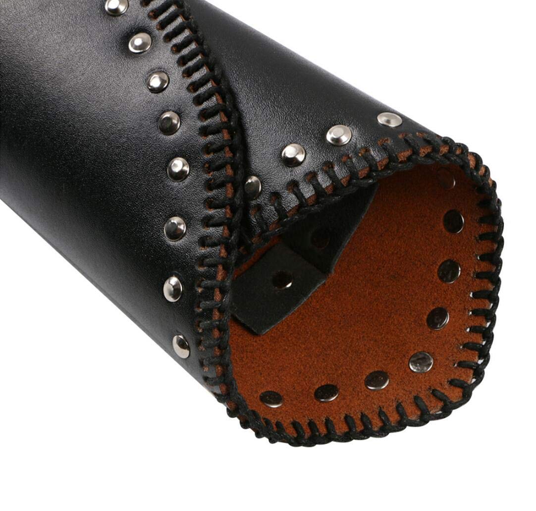 Faretra In Vera Pelle Per Frecce - Design Posteriore Regolabile, Per Arcieri E Caccia - Foto 3