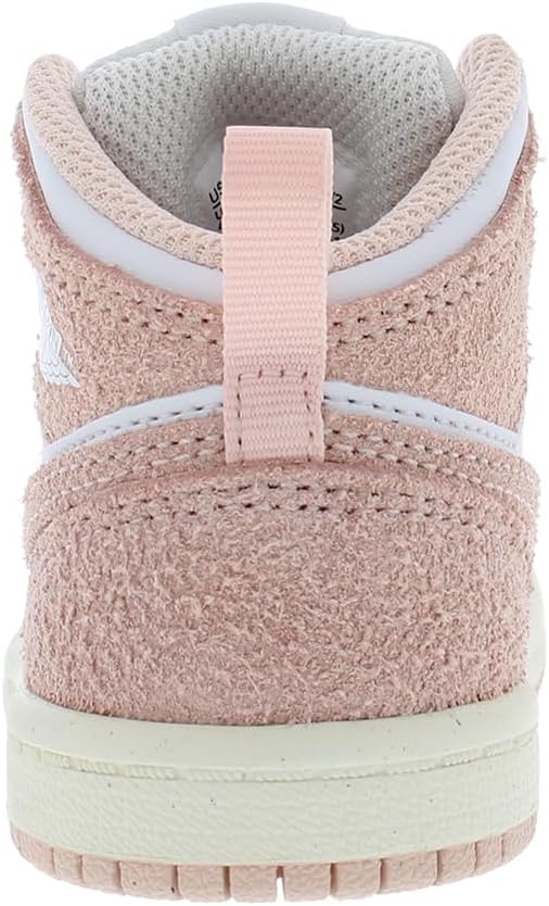 Jordan Kids' 1 Mid SE in Legend Pink (TD) by Air Jordan