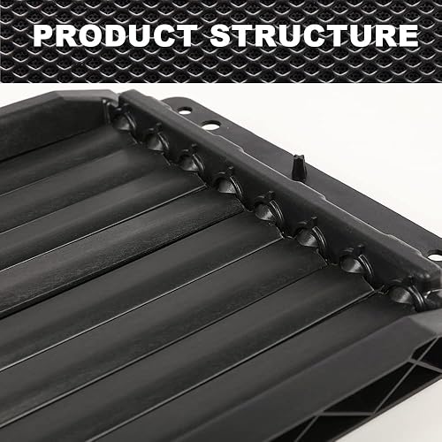 Miniatura 6 de CROSSDESIGN Rejilla superior del obturador del radiador compatible con Chevy Equinox 2018/compatible con GMC Terrain 2018 2019 2020