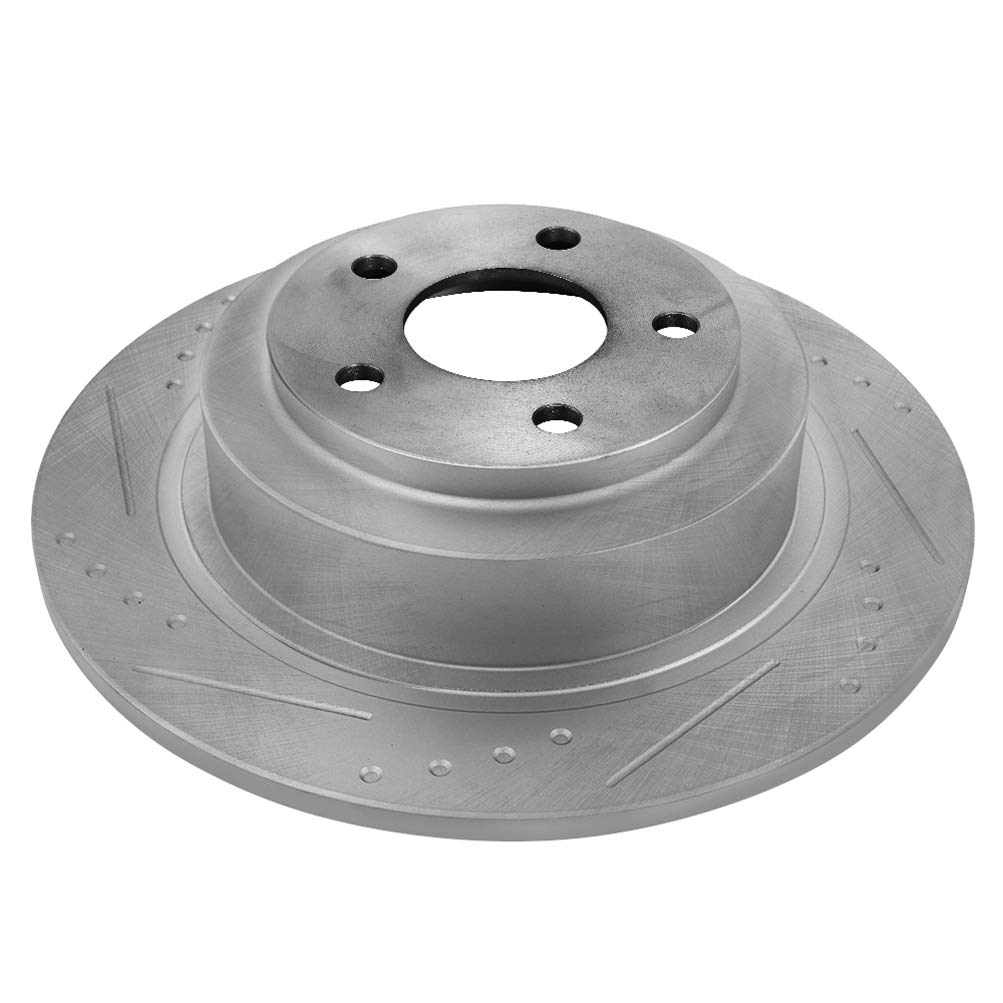 Max Brakes Front Brake Rotors & Ceramic Pads Kit For Dodge Grand Caravan Town & Country
