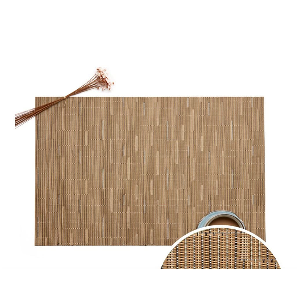 IANSHFKN European Placemats PVC Hotel Home Western Food Mat Linen Japanese Insulation Coaster Table