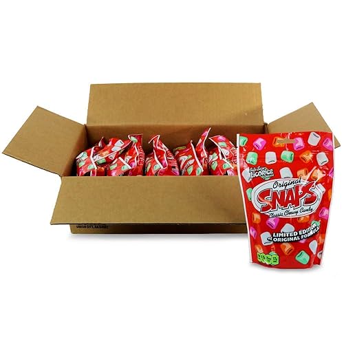 Miniatura 10 de Snaps Original Classic Chewy Candy, bocados de regaliz negro, bolsa de 12 onzas