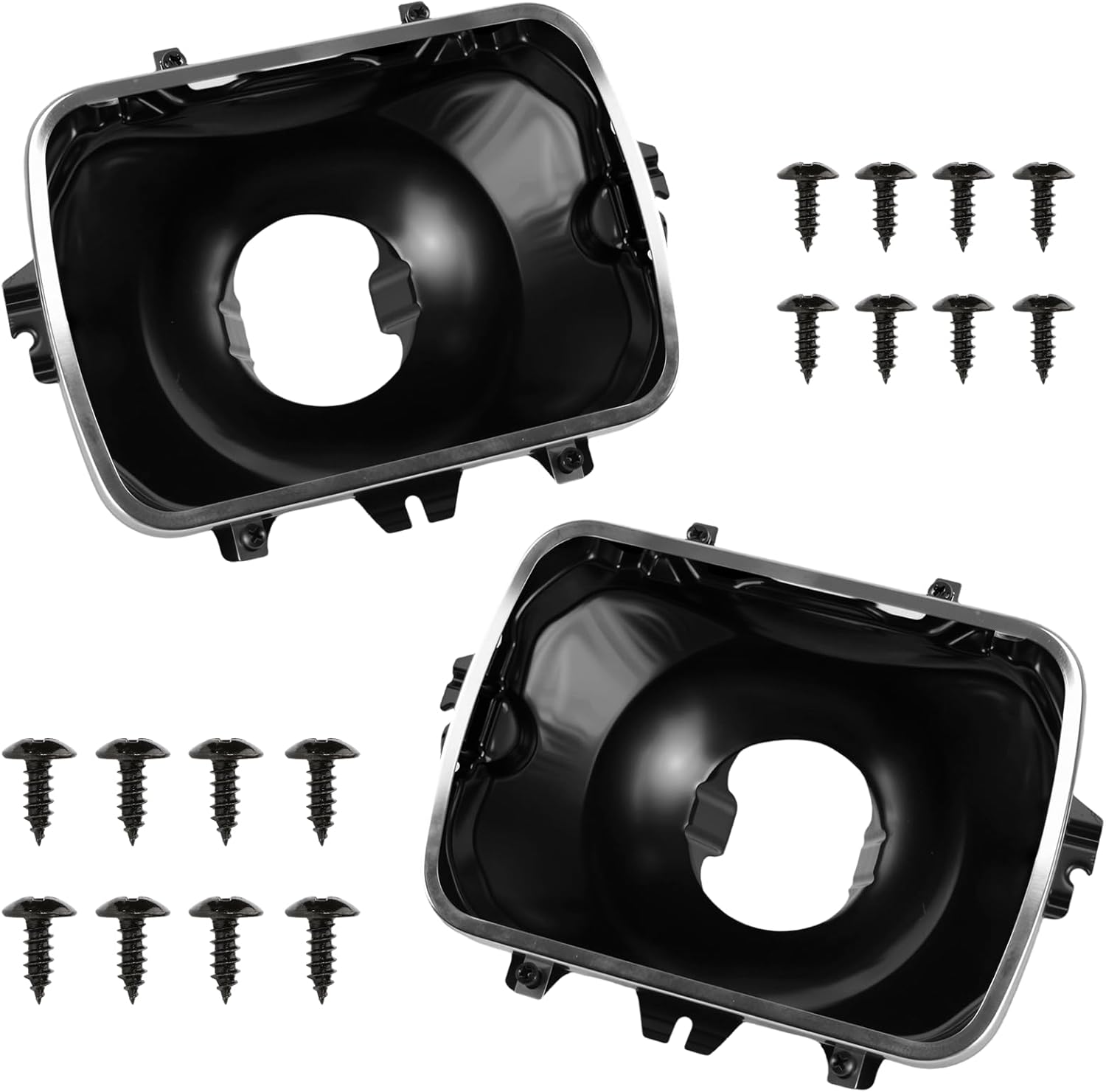 42437 Headlamp Bucket Mounting Kit (2 Pack) - Compatible with GMC Chevrolet Oldsmobile Buick Pontiac Cadillac, Replaces 5966249, 5968095, 5969466, 5X7 Headlight Bucket