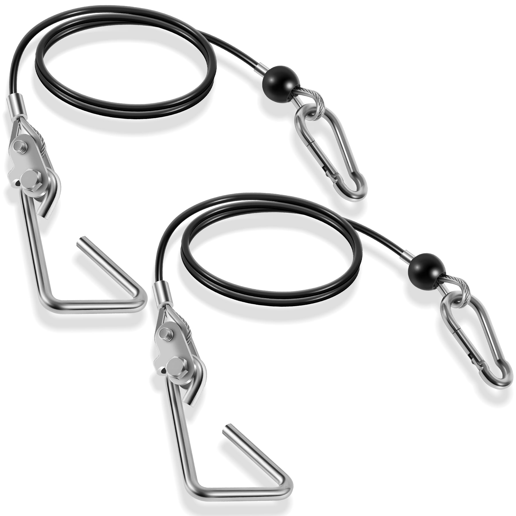 Photo 1 of 43" Replacement Fitness Cables with Hook Assembly & Clips, Pair of 2, Compatible with Select Bowflex Power Rod Home Gyms with Folding Bench, Fits Sport, PR1000, Blaze, Xtreme SE, Power Pro, Ultimate