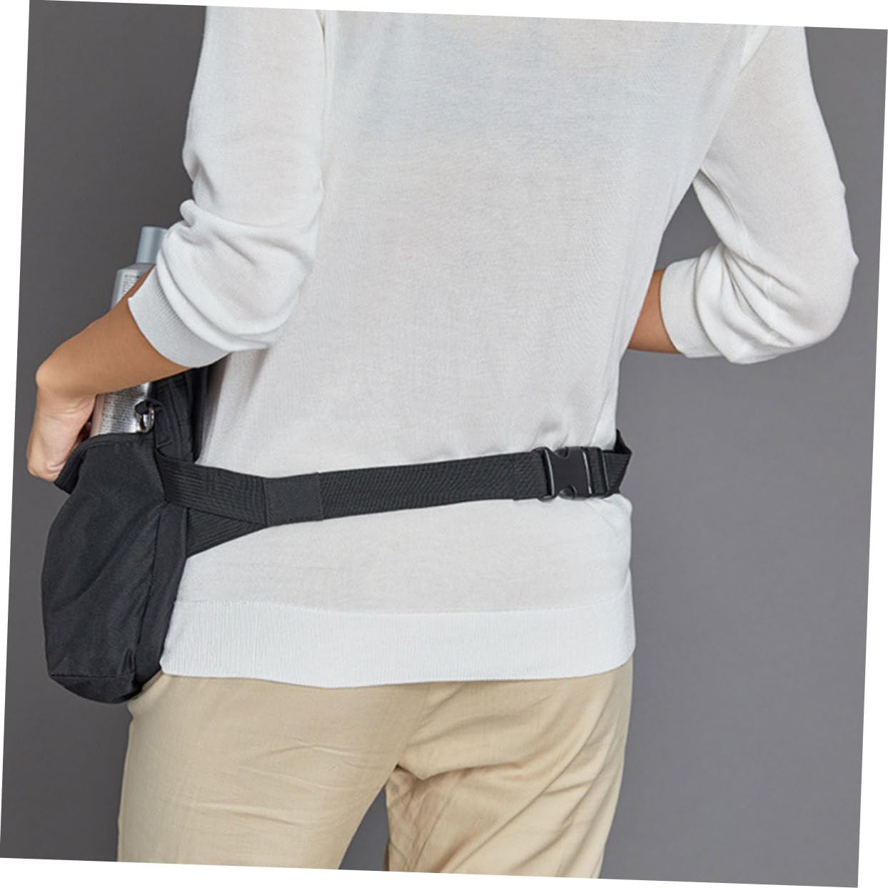 Borsa Porta Trucchi da Viaggio in Tela Ampio Spazio e Cinturino da Cintura Pratica e Raffinata per Organizzare Pennelli e Cosmetici