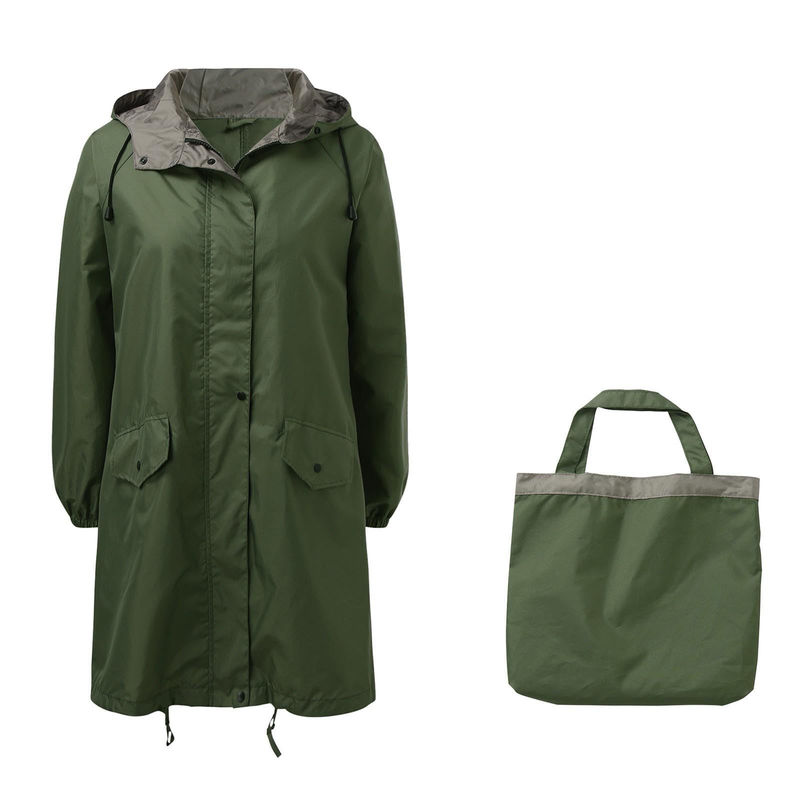 Generisch Poncho de pluie pour homme et femme, 100 % imperméable, coupe-vent, léger, pliable, avec capuche, réutilisable, cape de pluie EVA respirante pour randonnée, cyclisme, camping