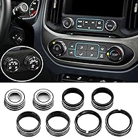 Vista 9 de Cubierta de perilla AC compatible con Chevrolet Chevy Colorado GMC Canyon 2015-2022 Consola de control climático automático Señal 4WD Cubierta
