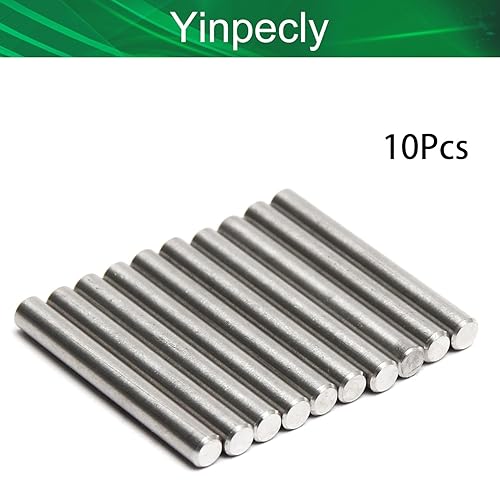 Miniatura 4 de Yinpecly Pasador de acero inoxidable 304 de 0.197 in x 1.575 in de acero de madera para litera, pasadores de estante, estantes de soporte, 10