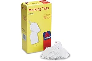 Avery 12201 Medium-Weight White Marking Tags