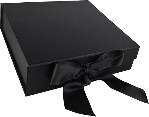 PACK2PACK Caja de regalo plegable de lujo con cinta fija, caja plegable con cierre magnético, bodas, despedidas de soltera, regalos corporativos,