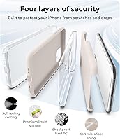 Vista 7 de AOTESIER Funda compatible con iPhone 11 Pro Max, silicona de alta calidad [protección militar contra caídas]