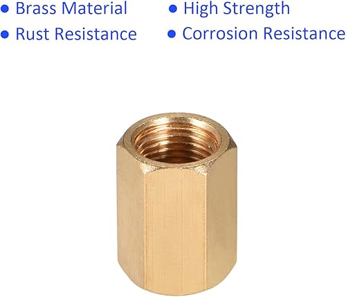 Miniatura 5 de Paquete de 4 accesorios de tubería de rosca hembra  18 de pulgada G rosca hembra de varilla hexagonal, adaptador de acoplador rápido, se aplica al