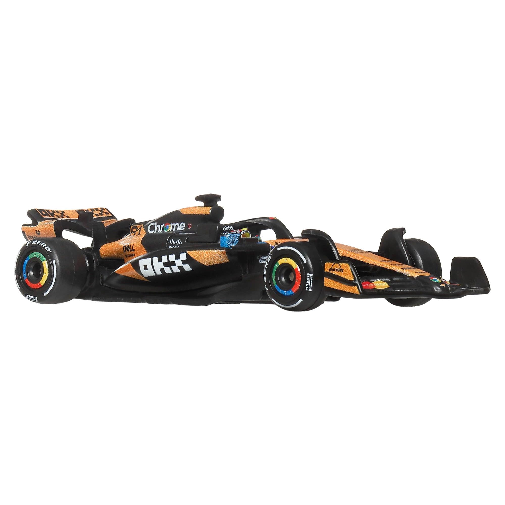 Hot Wheels Premium McLaren Formule 1 Coffret 2 Voitures | Voitures de course à collectionner n°81 Oscar Piastri & n°4 Lando Norris, Die-Cast à l'échelle 1:64, JMM91