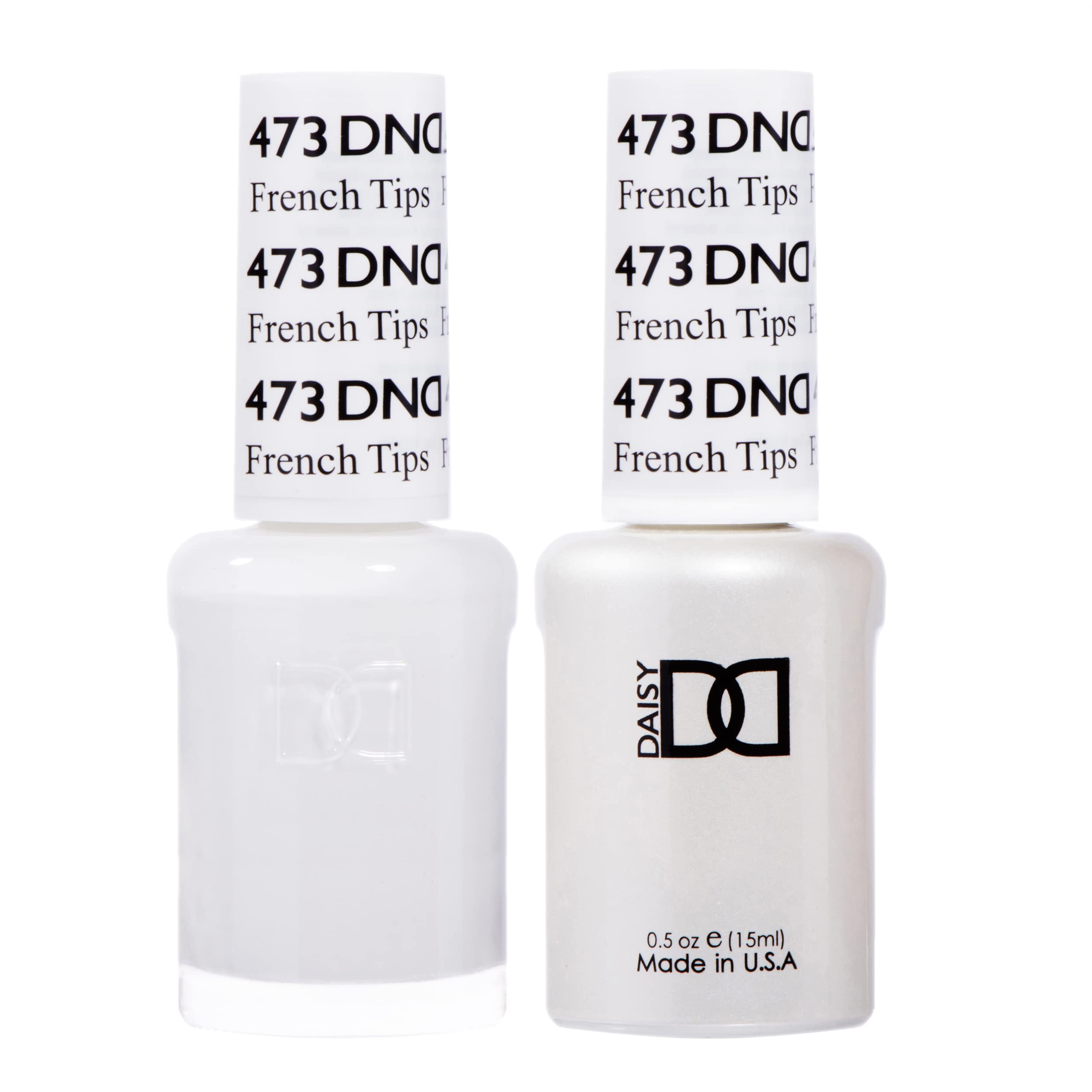 DND Gel Polish Set, White Collection, UV/LED GelPolish and Air Dry Nail Lacquer, Matching Chip-Free Polish Duo, 0.5 Fl Oz Each